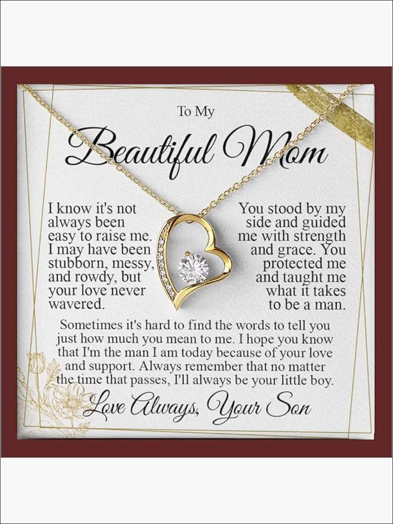 18k Gold Plated Heart Pendant Necklace With Cubic Zirconia Adjustable Chain